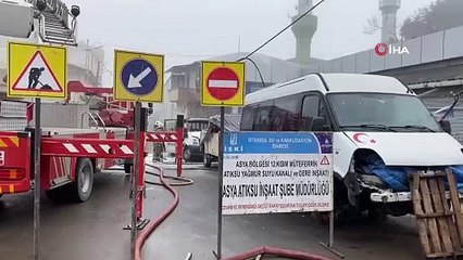İstanbul'da korkutan patlama! Doğalgaz borusu alev aldı