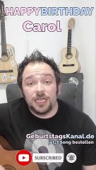 Happy Birthday, Carol! Geburtstagsgrüße an Carol
