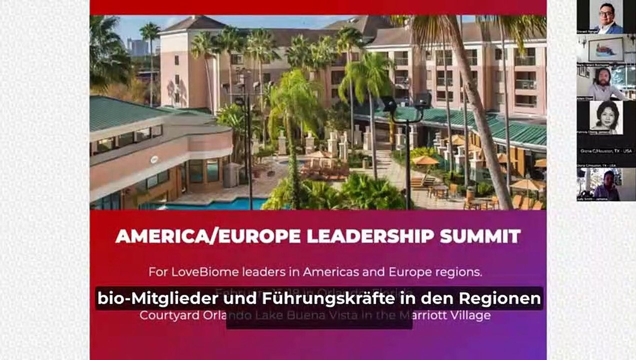 Love Biome Deutschland | Love Biome 2023 Durchbruch | Love Biome Business Event Februar 2023