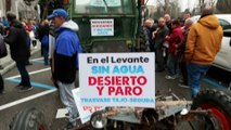 Manifestación de agricultores y políticos en Madrid por el trasvase del Tajo