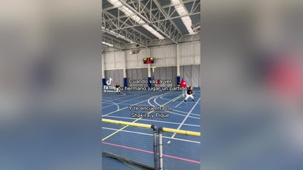 Última imagen de Piqué y Shakira antes de la canción