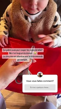 Lucile galère avec sa fille Capucine.