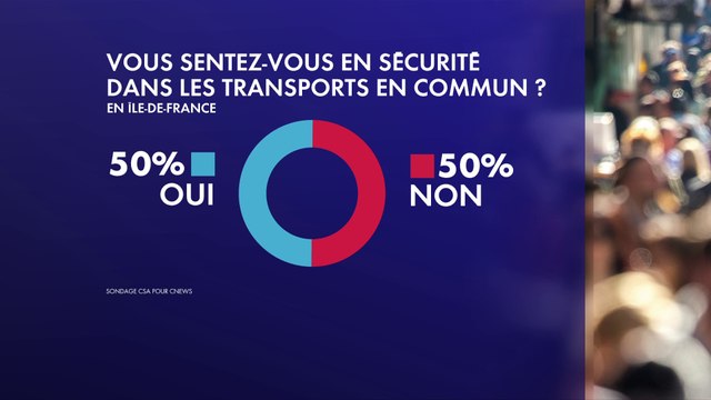 Sondage : une personne sur deux ne se sent pas en sécurité dans les transports en commun en Île-de-France