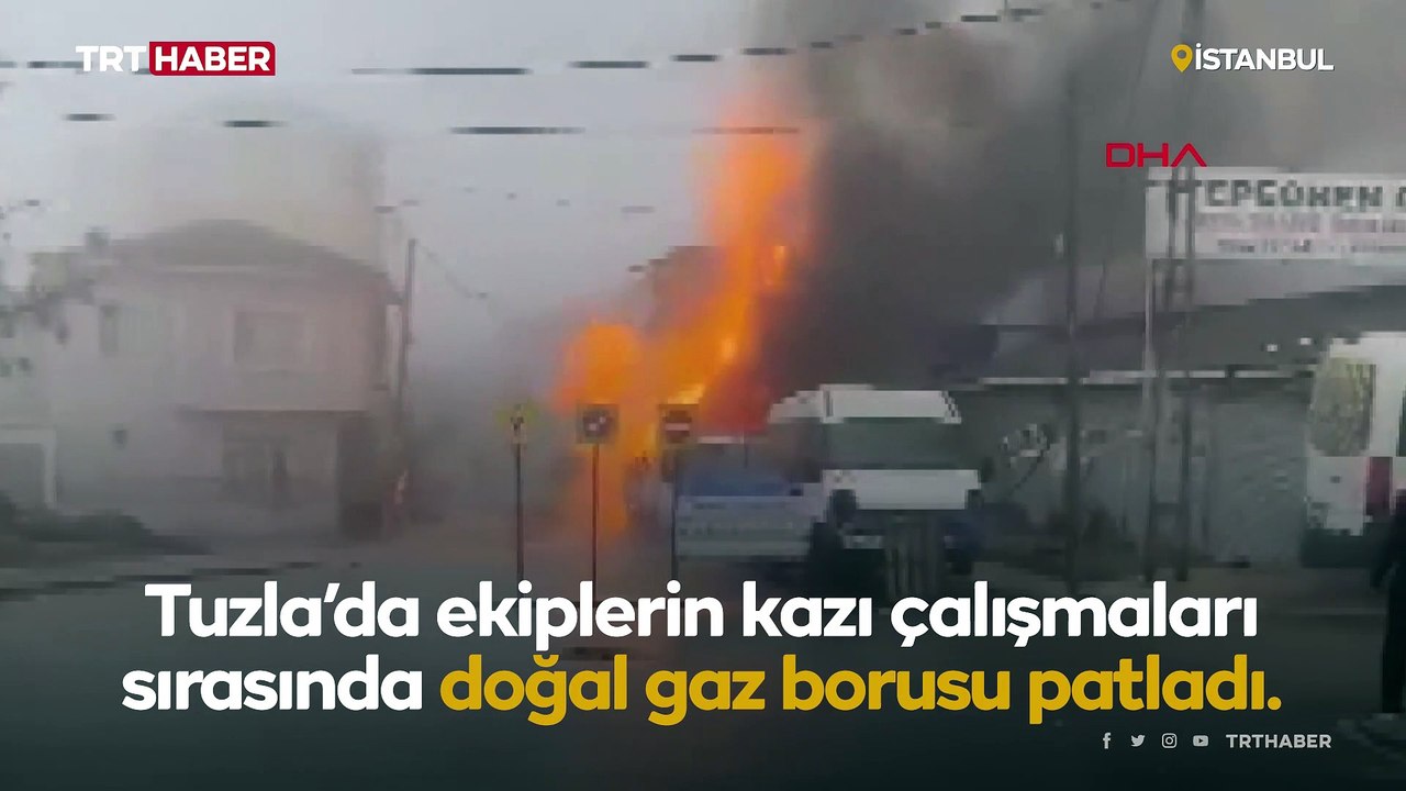 İstanbul'da kazı çalışmasında doğal gaz borusu patladı, 1 işçi yaralandı