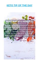 Keto Tip Of The Day - Don't Slip Into Keto Flu