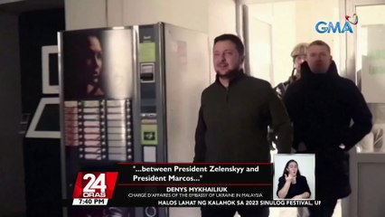 Ukrainian official, wala raw masamang intensyon nang banggiting wala pang tugon sa request na phone call sa pagitan ng kanilang pangulo at ni PBBM | 24 Oras