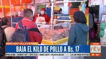 Baja el precio de la carne de pollo en La Paz
