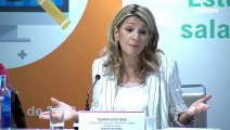 Yolanda Díaz critica que las empresas sigan 