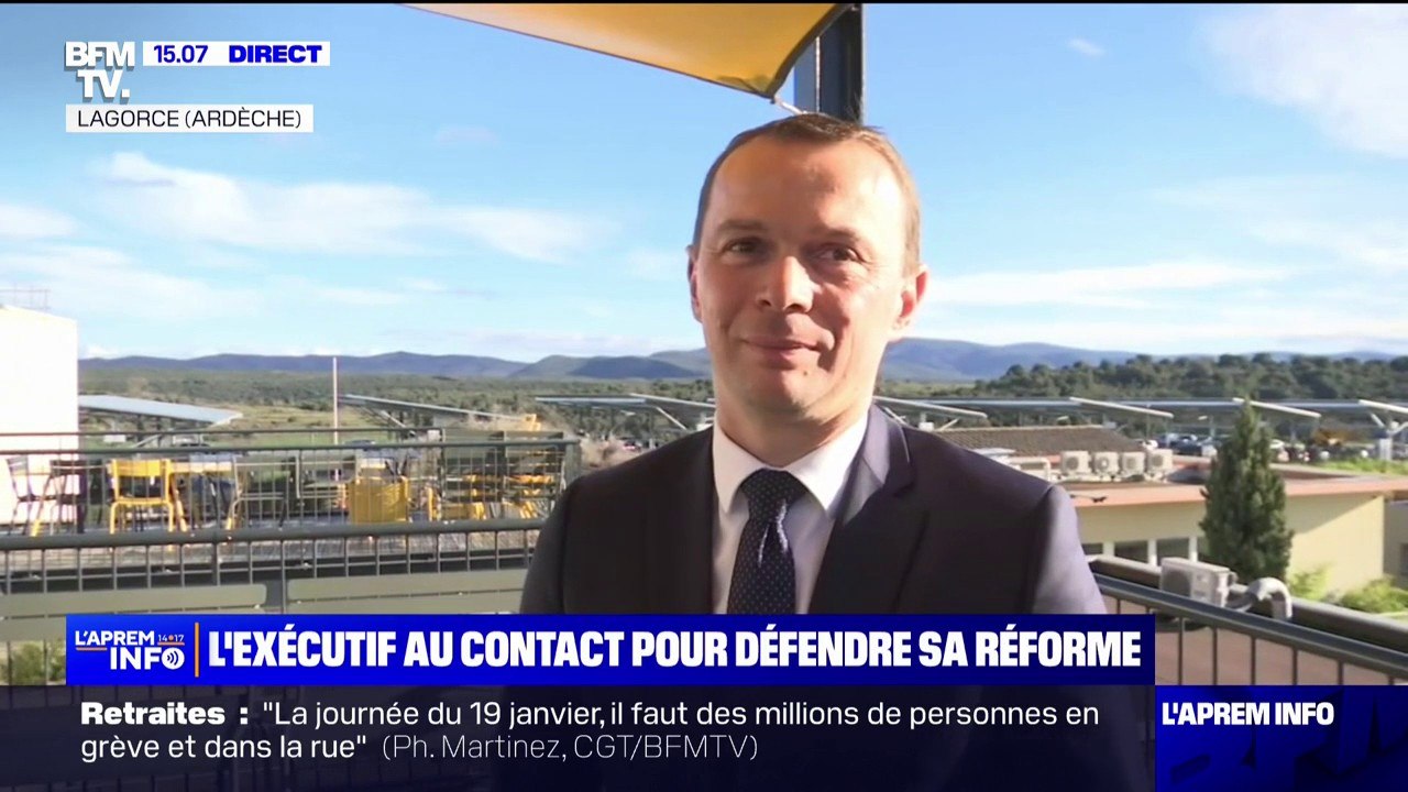 Olivier Dussopt: "Qu'il y ait des mouvements de grève, c'est logique et c'est un droit, mais il faut veiller à ce qu'il n'y ait pas de blocage du pays"