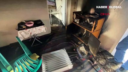 Evde televizyon patladı, yaşlı adam yaşamını yitirdi