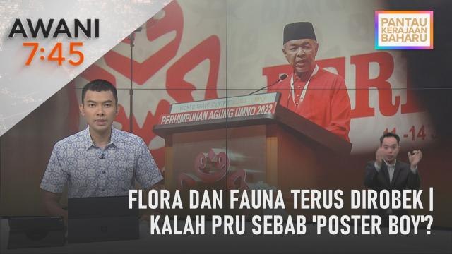 AWANI 7:45 [13/01/2023] - Flora dan fauna terus dirobek | Kalah PRU sebab 'poster boy'?