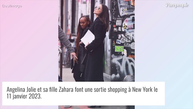 Angelina Jolie dégaine un sac XXL de luxe : passage remarqué à New York avec sa fille Zahara