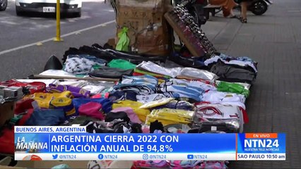 Argentina registró una inflación de 94,8% en 2022, la más alta en 32 años