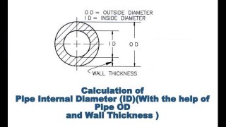 How to Calculate Pipe Internal Diameter ID ?