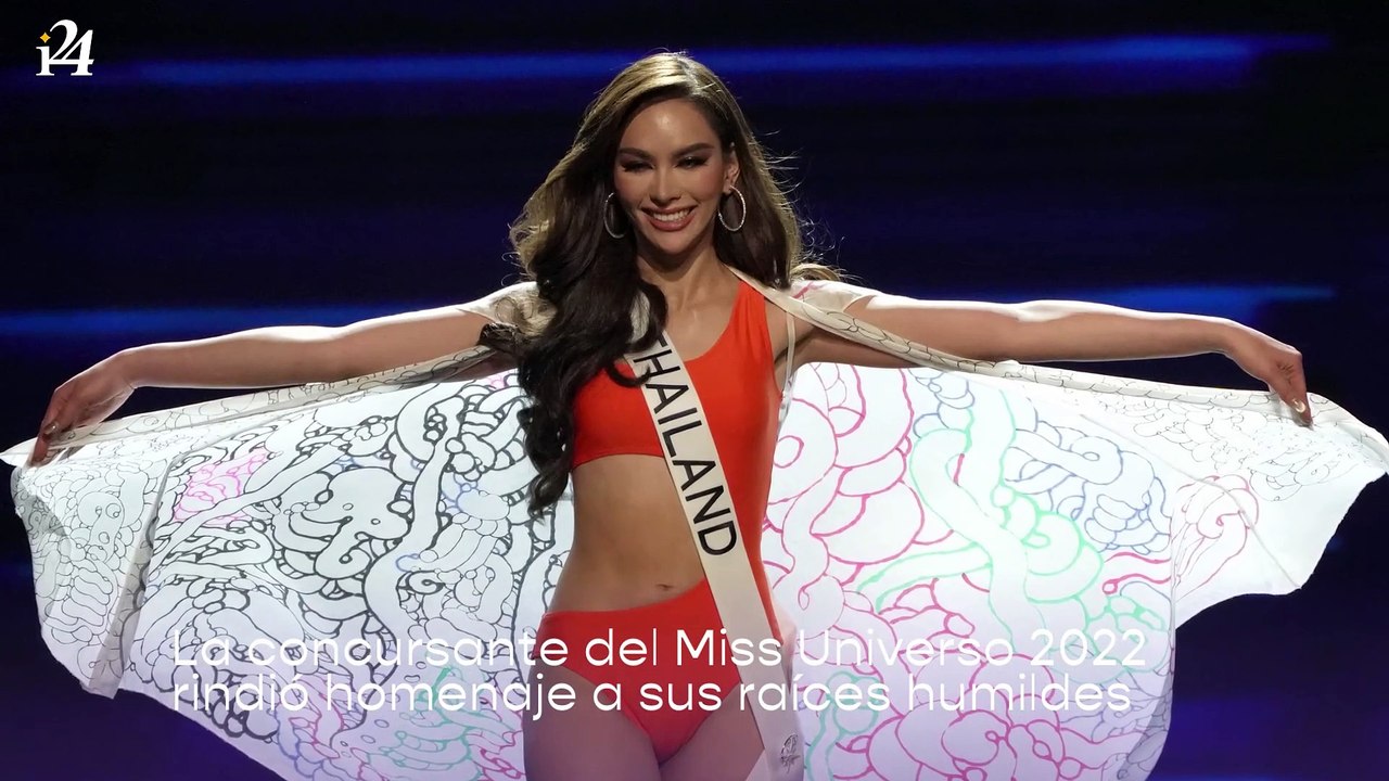 En honor a su padre: Miss Tailandia impactó con un vestido hecho con anillas de latas en Miss Universo