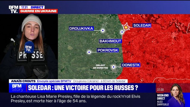 Guerre en Ukraine: la Russie revendique la prise de Soledar