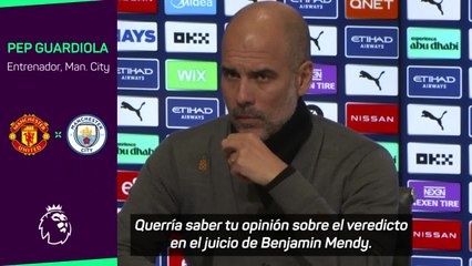 Download Video: Le preguntan a Guardiola por la absolución de Mendy y su respuesta fue muy inusual en él