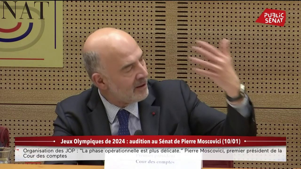 Jeux Olympiques de 2024 : audition au Sénat de Pierre Moscovici