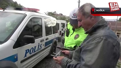 Marmaris ilçe girişi ve çıkışlarında denetim