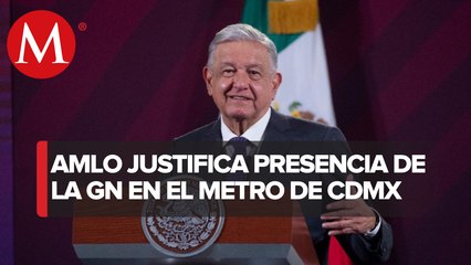 “No le hace que nos critiquen”: AMLO defiende presencia de Guardia Nacional en el Metro