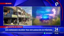 Explosión en SMP: deflagración deja dos hermanos muertos en piñatería
