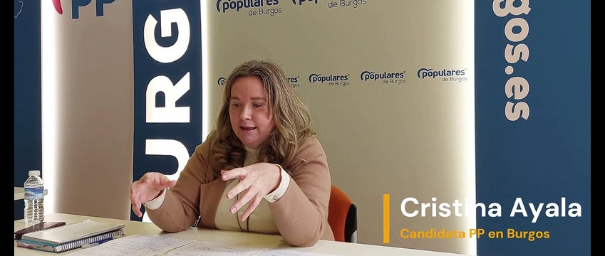 Cristina Ayala. Candidata del PP en Burgos. 2