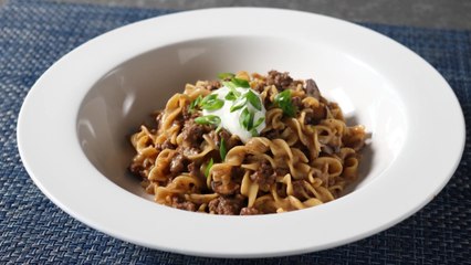 How to Make Ground Beef Stroganoff