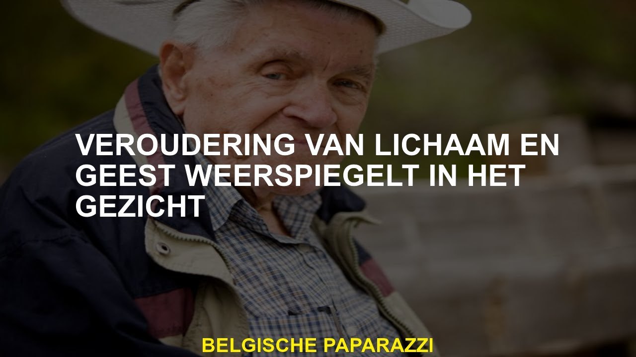 Veroudering van lichaam en geest reflecteert in het gezicht