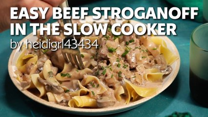 How To Make Easy Beef Stroganoff In A Slow Cooker