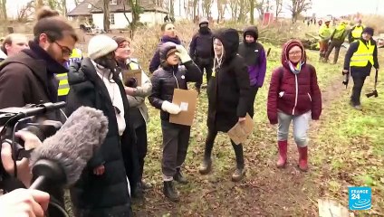 Greta Thunberg se unió a las protestas en contra de la minería de carbón en Lützerath, Alemania