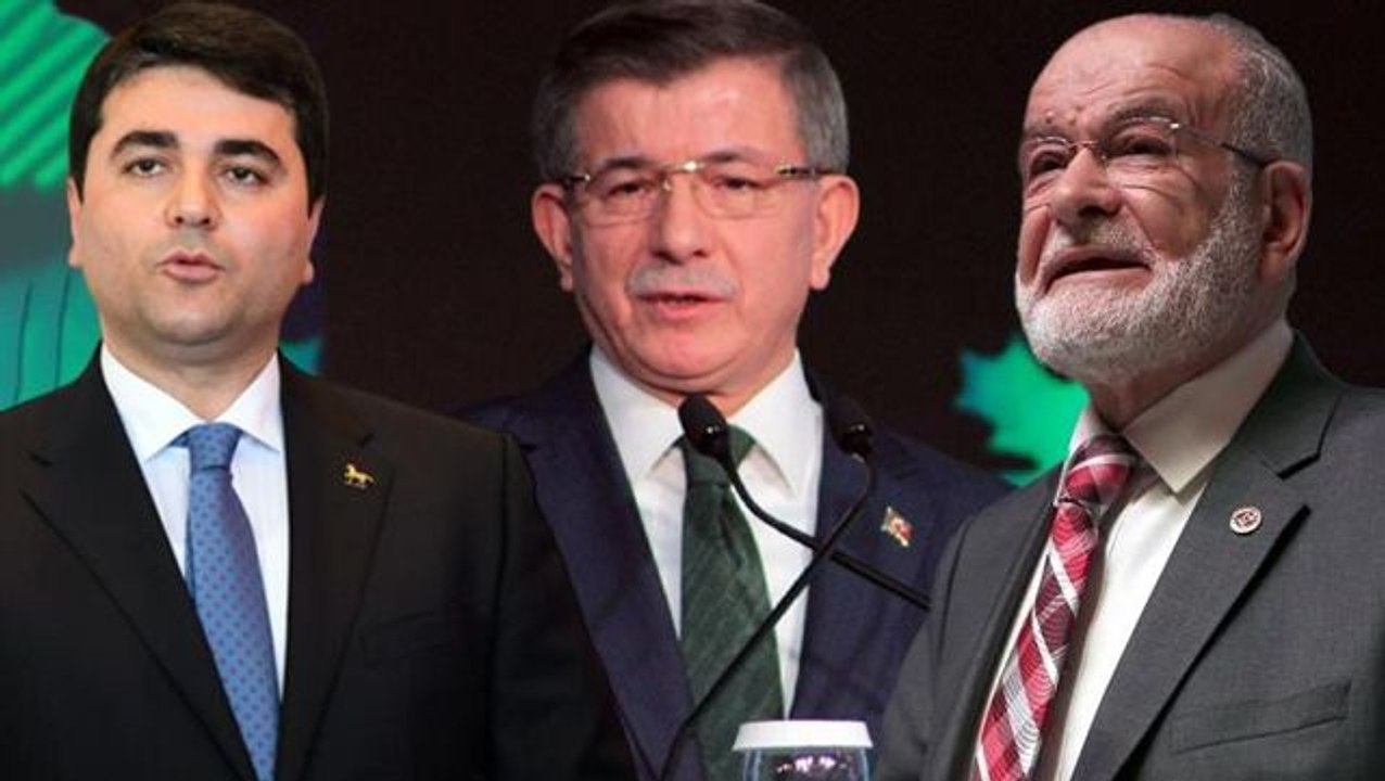 "Onların da oy oranlarına bakalım" diyen Davutoğlu'na Saadet ve Demokrat Parti'den yanıt geldi