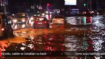 İçme suyu hattında patlama oldu, cadde ve sokakları su bastı