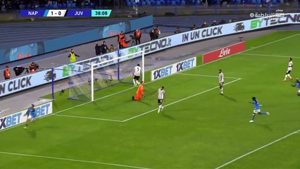 الهدف الثاني لـ نابولي ضد يوفنتوس باقدام اللاعب اللاعب خفيشا كفاراتسخيليا