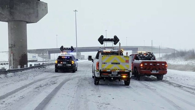 Accident entre deux poids lourds (Le Reflet)