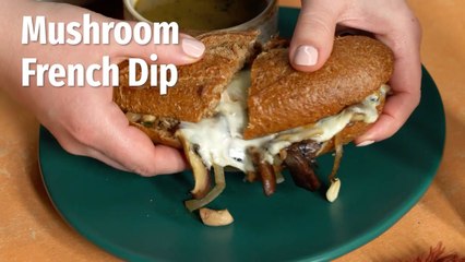 How To Make Mushroom French Dip Sandwiches