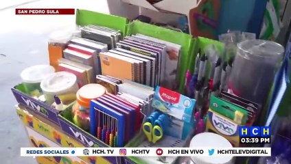 Reportan aumentos en los precios de los útiles escolares en San Pedro Sula