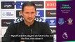 Lampard hopeful of strong Everton support despite fan protests