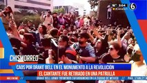 Drake Bell provoca caos en el monumento a la revolución y es sacado en una patrulla