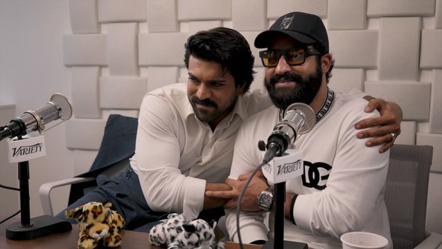 'RRR' Stars NTR Jr and Ram Charan Talk 'Insane' Director S.S. Rajamouli