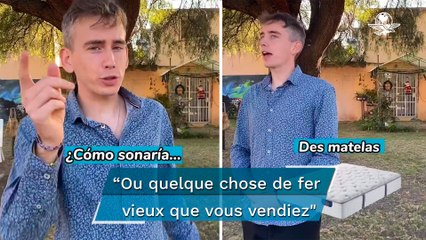 Así se escucha la grabación de “Se compran: colchones…” en francés