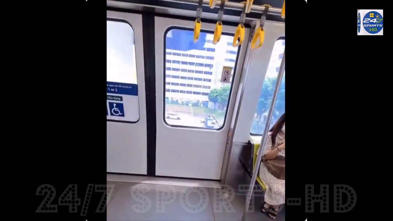 Amazing Technology Singapore Train Automatically Blinds Windows Near Residential Area Blocks