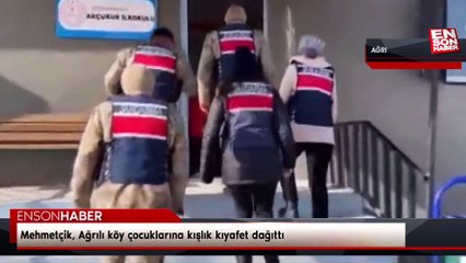 Mehmetçik, Ağrılı köy çocuklarına kışlık kıyafet dağıttı