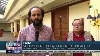 Representantes de la CIDH realizan balance de la situación política que atraviesa Perú