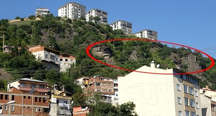 60 tonluk kaya tehdidi altındaki 19 eve yıkım kararı