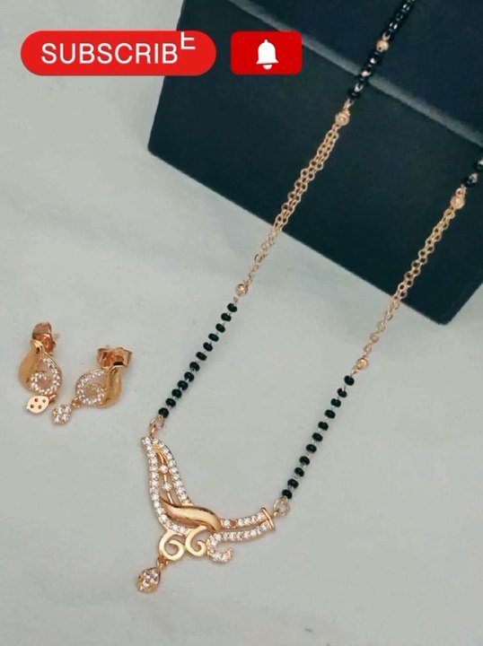 Beautiful Mangalsutra Designs - Simple Black Beads Mangalsutra Design