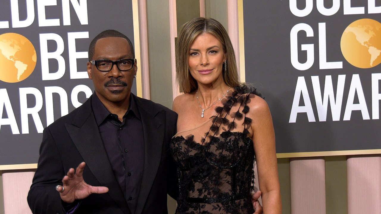 Eddie Murphy and Paige Butcher 2023 Golden Globes Arrivals