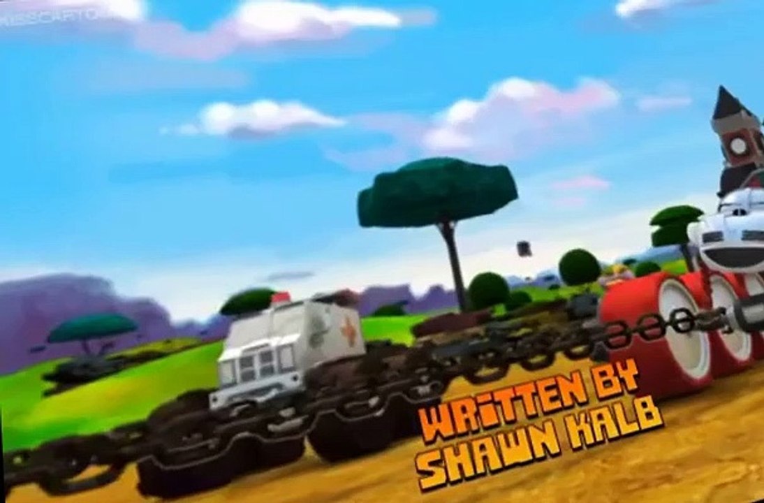 Bigfoot Presents: Meteor and the Mighty Monster Trucks E018 - The Backwards Race