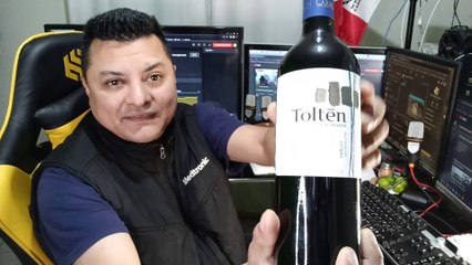 Vino Tinto Tolten by carmen Merlot cosecha 2021 valle central chile delicioso aroma y sabor afrutado