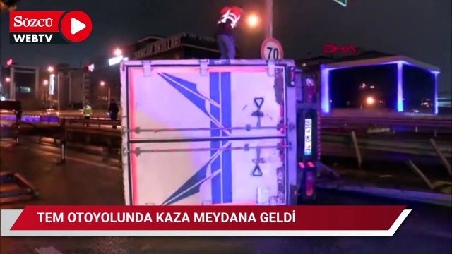 TEM otoyolunda feci kaza: 1 yaralı