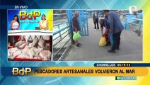 Chorrillos: pescadores artesanales vuelven al mar tras afirmar que oleaje anómalo 